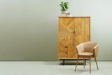 Luxe Grey Leather Lounge Chair