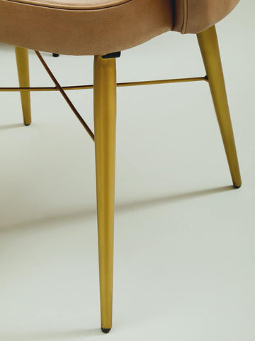 Luxe Grey Leather Lounge Chair