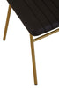 Luxe Black Leather Dining Chair