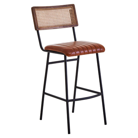 Luxe Leather Bar Chair