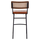 Luxe Leather Bar Chair