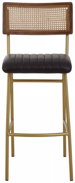 Luxe Leather Bar Chair