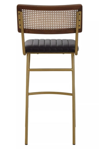 Luxe Leather Bar Chair