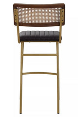 Luxe Leather Bar Chair