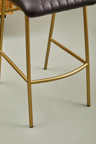 Luxe Leather Bar Chair