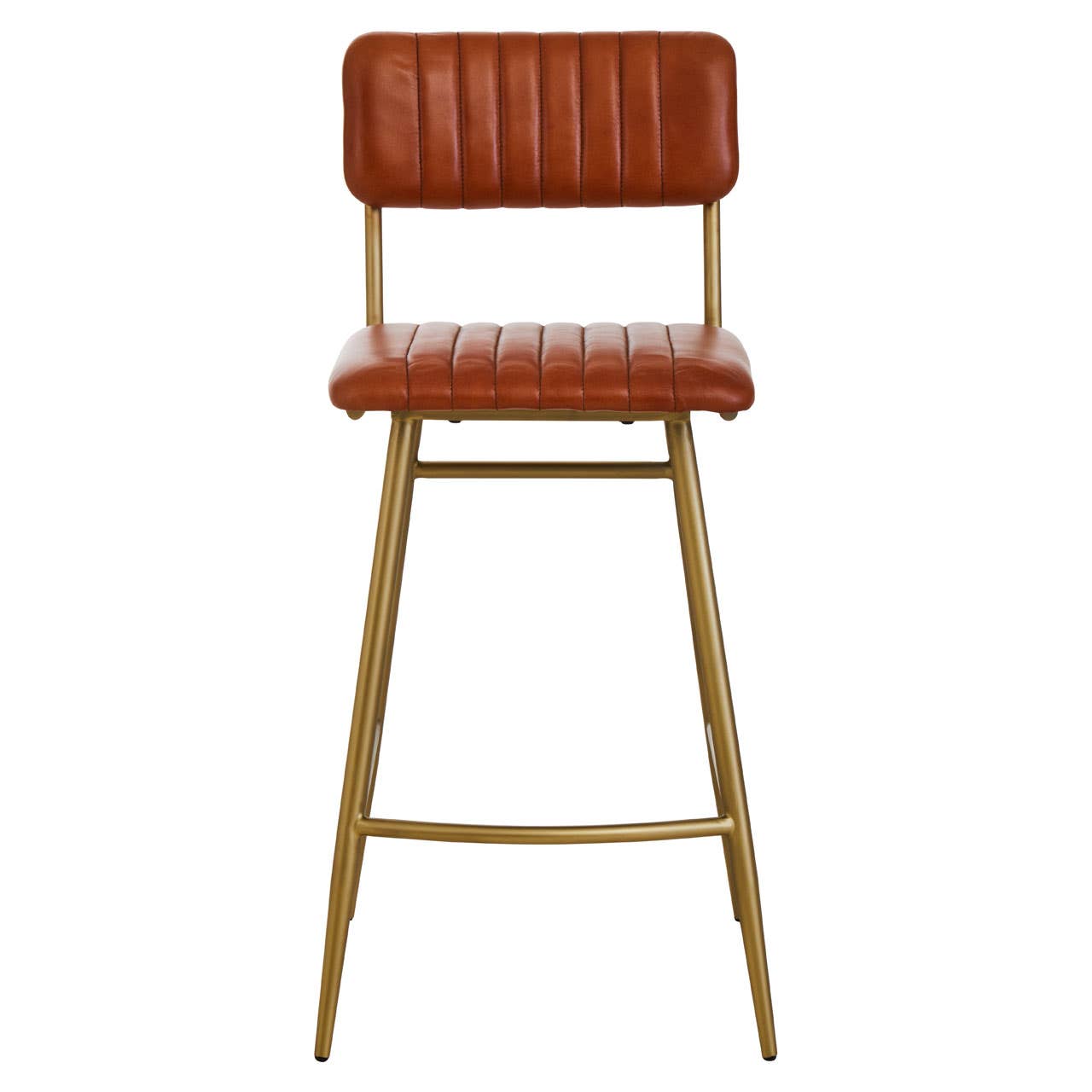 Luxe Leather Bar Chair