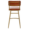 Luxe Leather Bar Chair