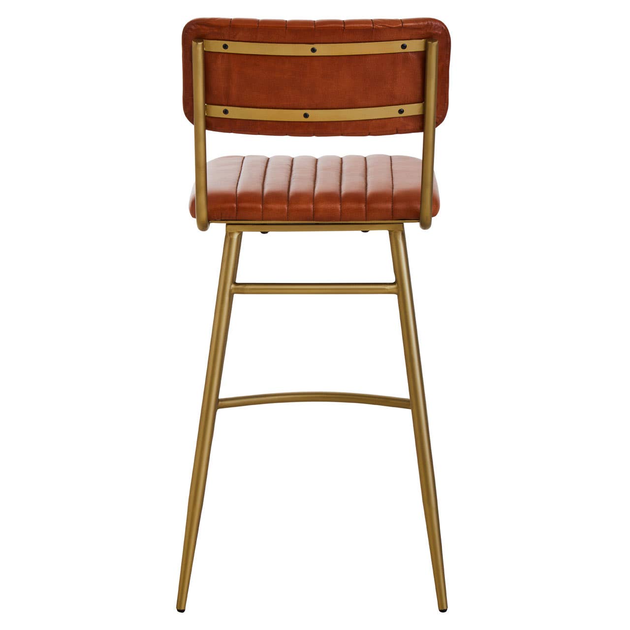 Luxe Leather Bar Chair