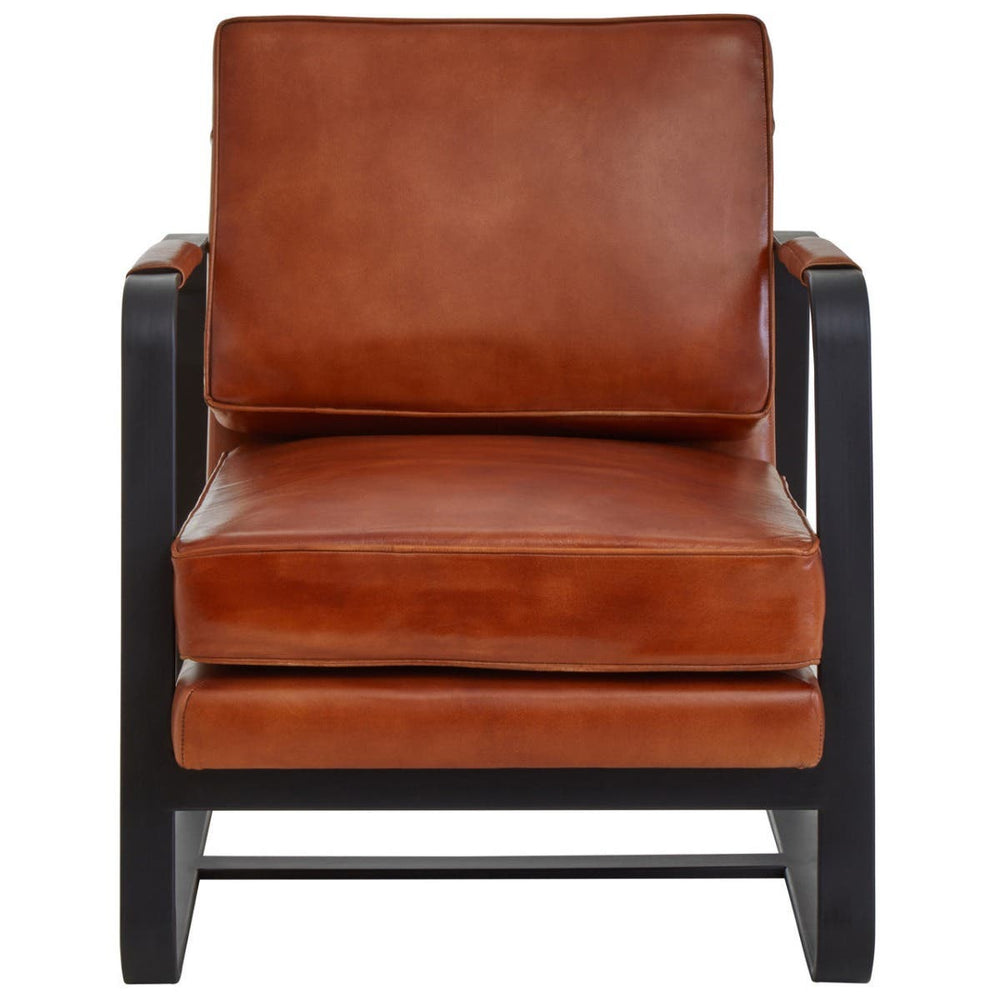 Luxury Tan Leather Armchair