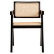 Cebu Natural Cane and Black Beech Wood Dining Chair