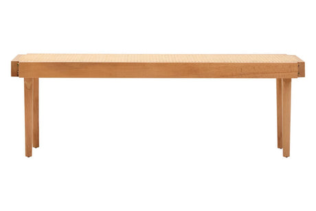 Modern Cane Wood Bench