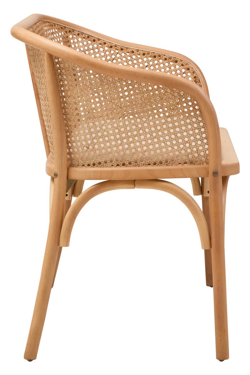 Modern Cane Wood Bench