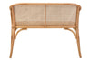 Modern Cane Wood Bench
