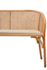 Modern Cane Wood Bench