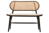 Modern Cane Wood Bench