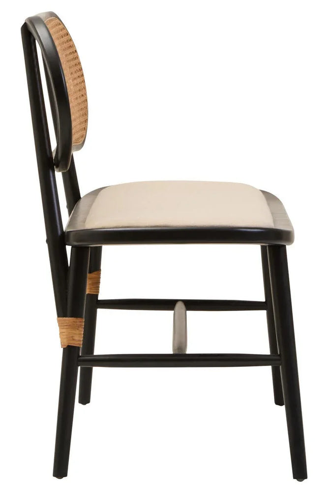 Modern Cane Wood Bench