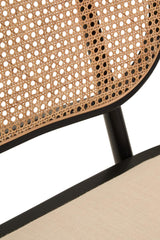 Modern Cane Wood Bench