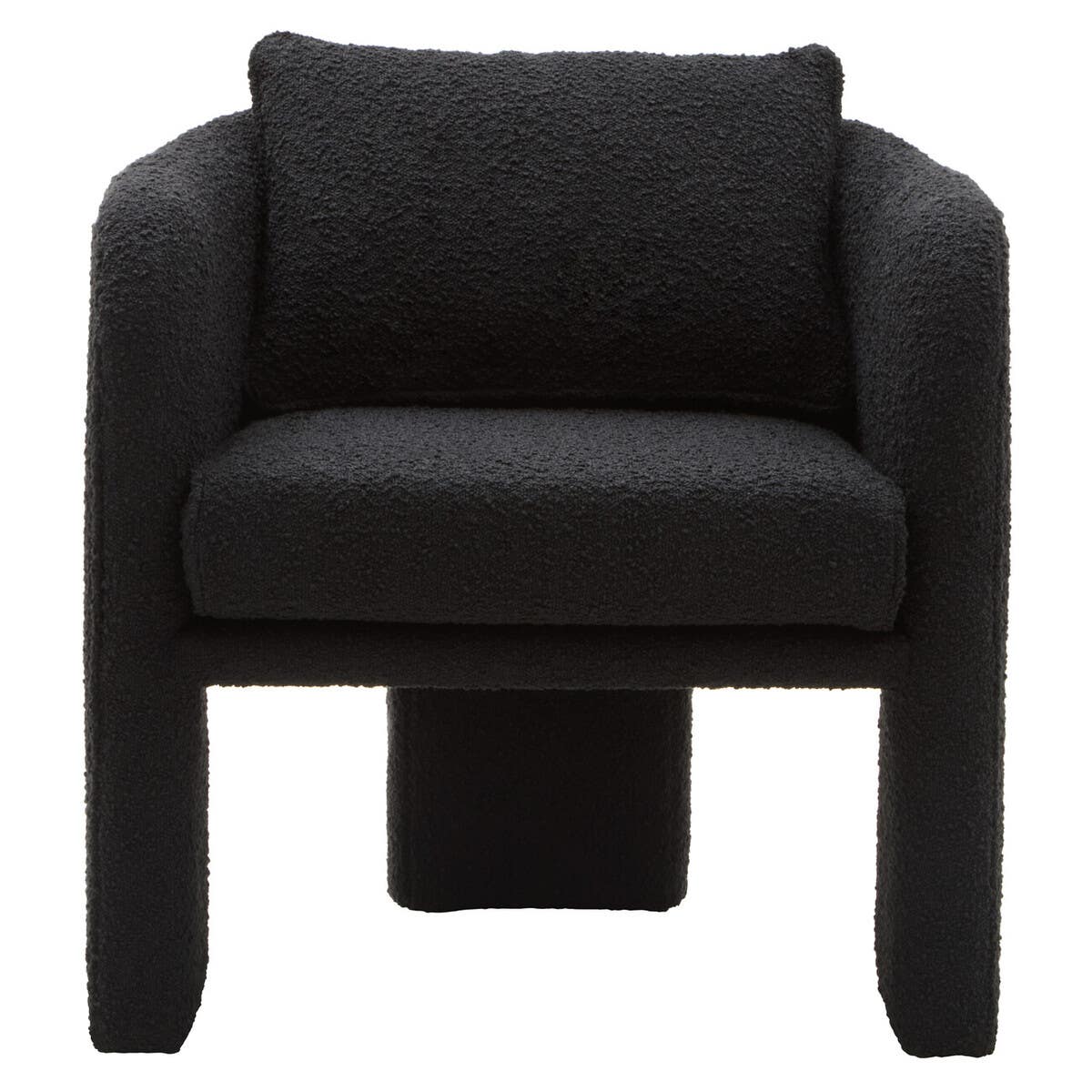 Cozy Modern Curved Armchair