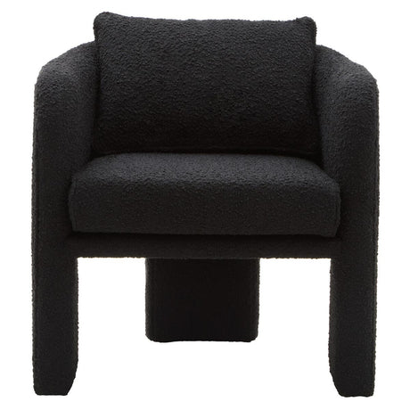 Cozy Modern Curved Armchair