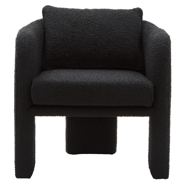 Cozy Modern Curved Armchair