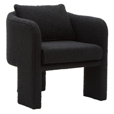 Cozy Modern Curved Armchair