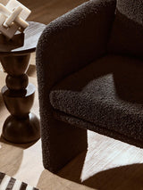 Cozy Modern Curved Armchair