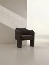 Cozy Modern Curved Armchair
