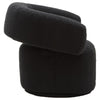 Luxe Swivel Black Armchair