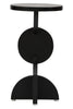 Geometric Black Mango Wood Table