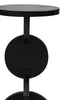 Geometric Black Mango Wood Table
