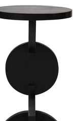 Geometric Black Mango Wood Table