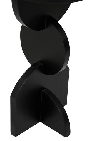 Geometric Black Mango Wood Table