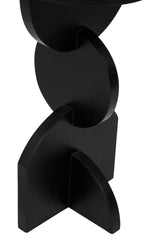 Geometric Black Mango Wood Table