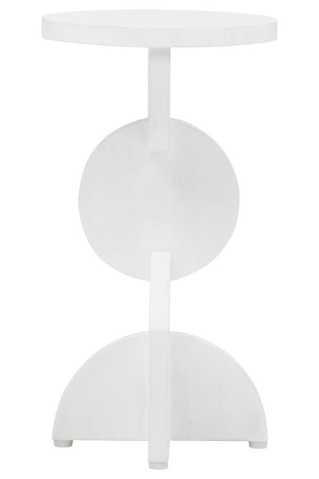 Whitewash Mango Wood Side Table
