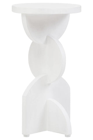Whitewash Mango Wood Side Table