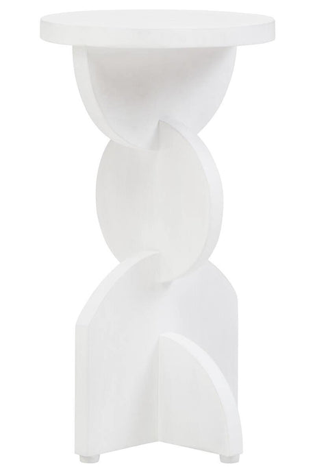 Whitewash Mango Wood Side Table