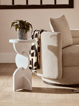 Whitewash Mango Wood Side Table