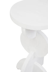 Whitewash Mango Wood Side Table