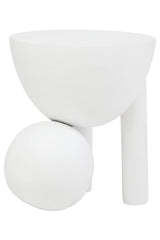 Whitewash Mango Wood Side Table