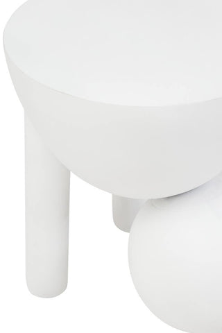 Whitewash Mango Wood Side Table
