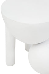 Whitewash Mango Wood Side Table