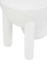 Whitewash Mango Wood Side Table
