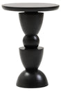 Mango Wood Black Side Table