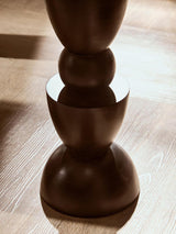 Mango Wood Black Side Table