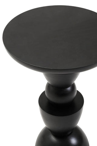 Mango Wood Black Side Table