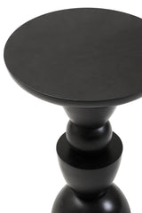 Mango Wood Black Side Table