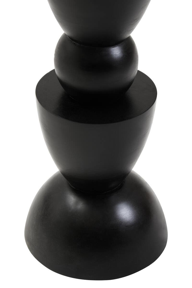 Mango Wood Black Side Table