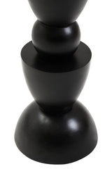 Mango Wood Black Side Table