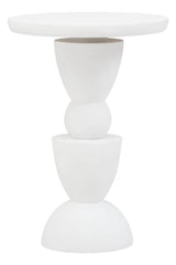 Mango Wood Whitewash Side Table