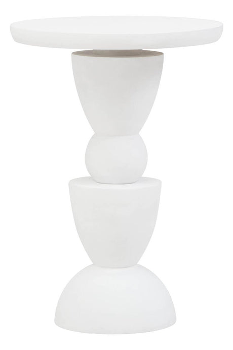 Mango Wood Whitewash Side Table